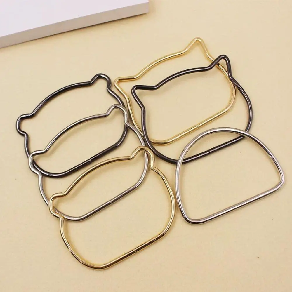 

1Pc Bear Cat Ear Shape Bag Handles Replacement DIY Handle For Bags Purse Handmade Bag Accessories Fashion Purse Sewing Frame Hot