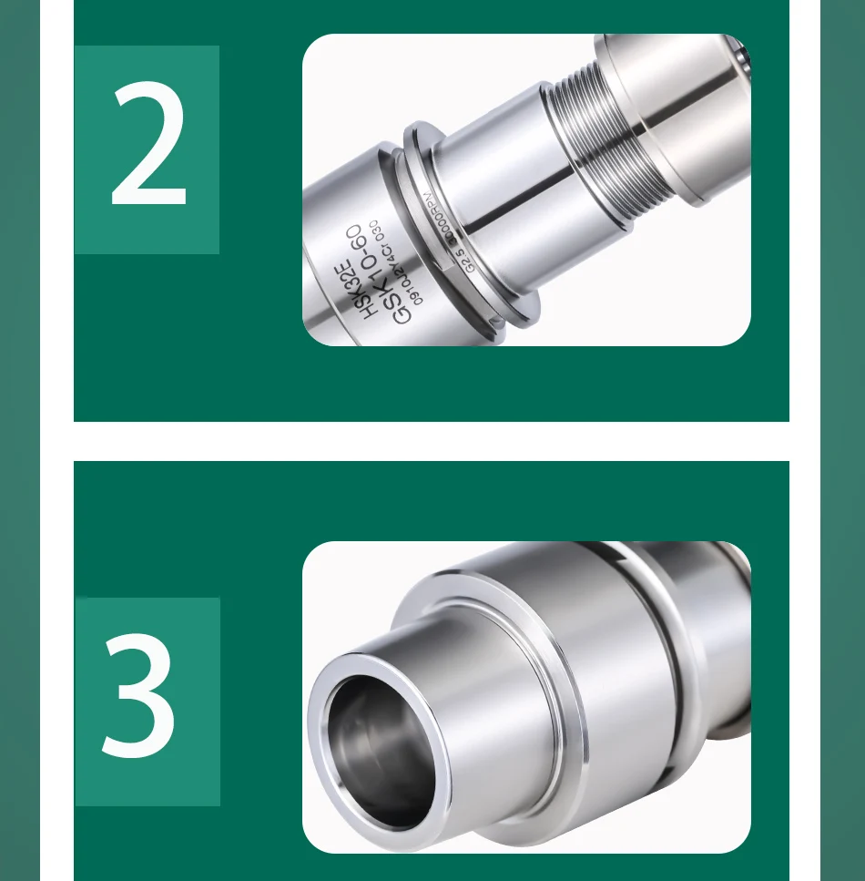 GDR HSK HSK32 HSK32E Werkzeughalterhalterung, HSK32 HSK32E DC6 DC8 DC06 DC08 ER11 ER20 ER16 SK10 SK16 GSK10 GSK16 Messerhalter – Detail 17