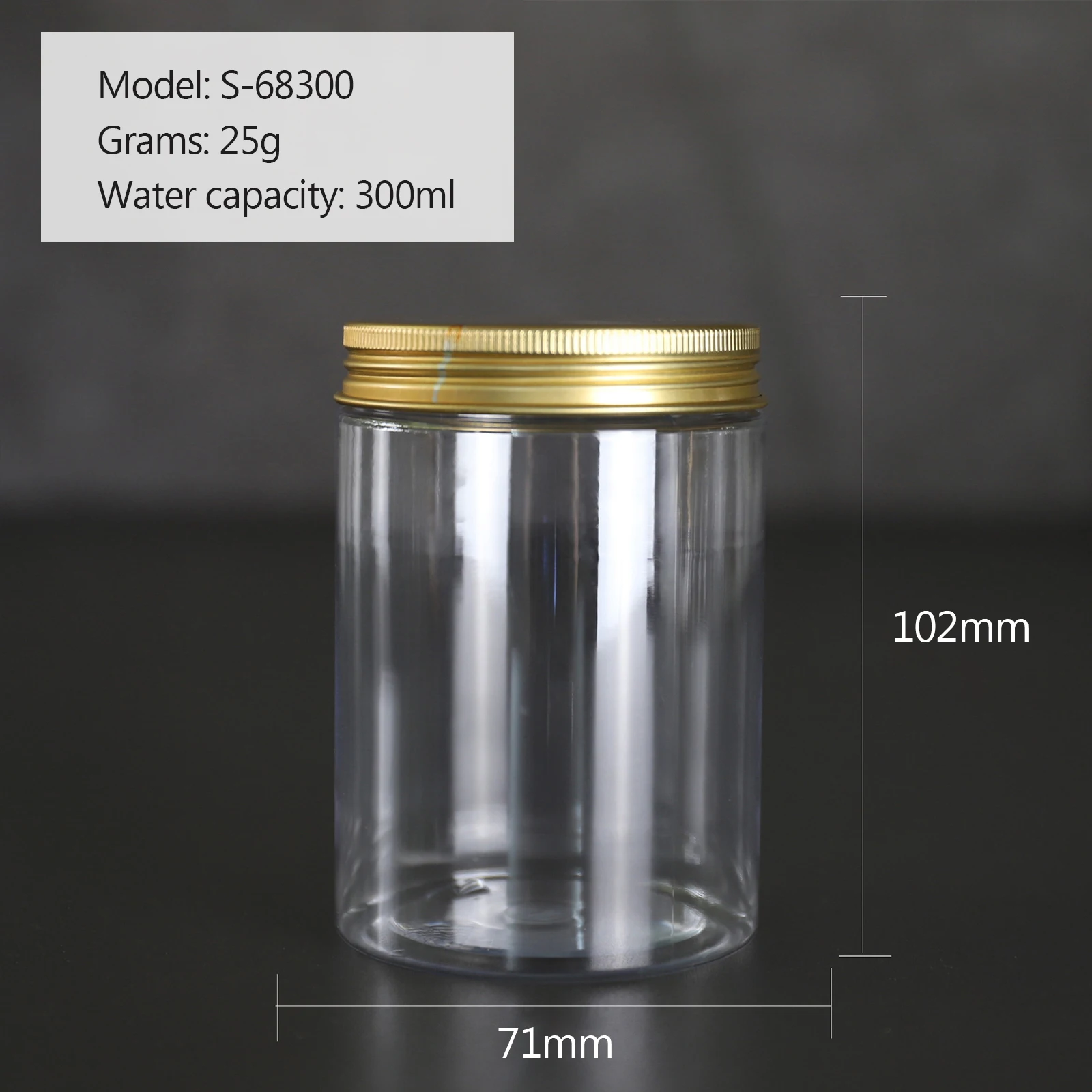 50ml/100ml/150ml/200ml/300ml Aluminum Cap Transparent Plastic Sealed Can Food Beverage Milk Tea Stationery Straight Tube Bottle