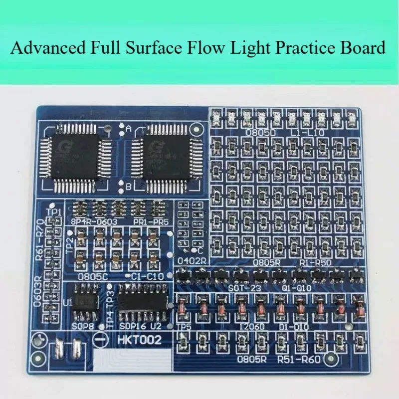 SMD Soldering Practice Board DIY Kit SMT LED Running Light Welding Training PCB