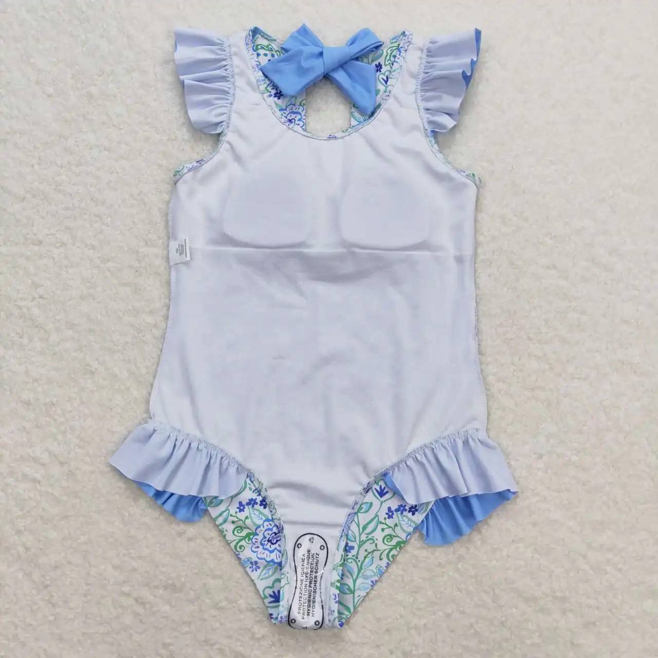 Wholesale Infant Toddler Short Sleeves Shorts Swimsuit Kids Swimwear Summer Set Baby Girl Bathing Suit Two Pieces Clothing