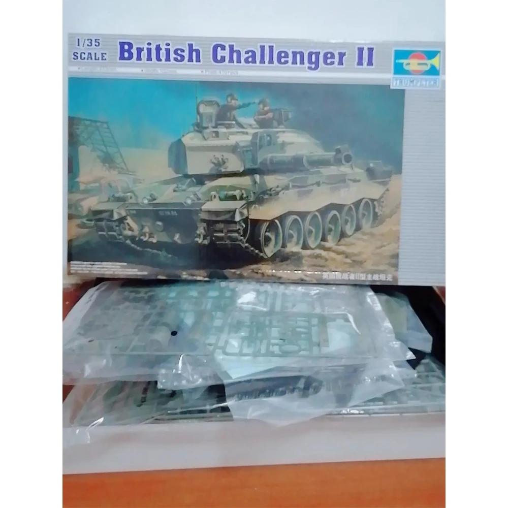 Trumpeter 00308 1/35 British Challenger II MBT Main Battle Tank Military  Craft Plastic Assembly Building Model Kit