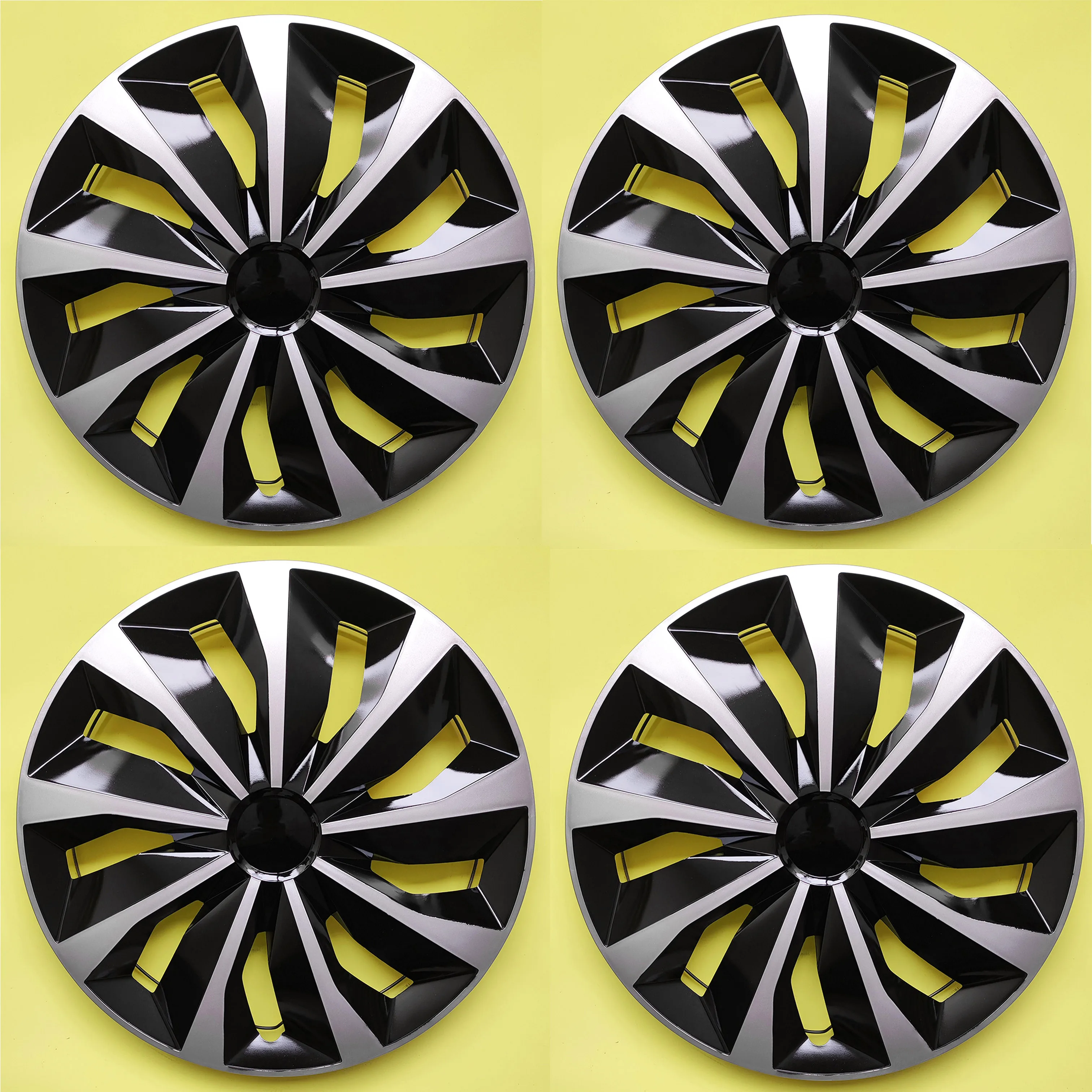 4PCS Hub Caps for 14-Inch Iron Wheels of Cars, Made of PP Plastic, Decorating Car Wheel Appearance