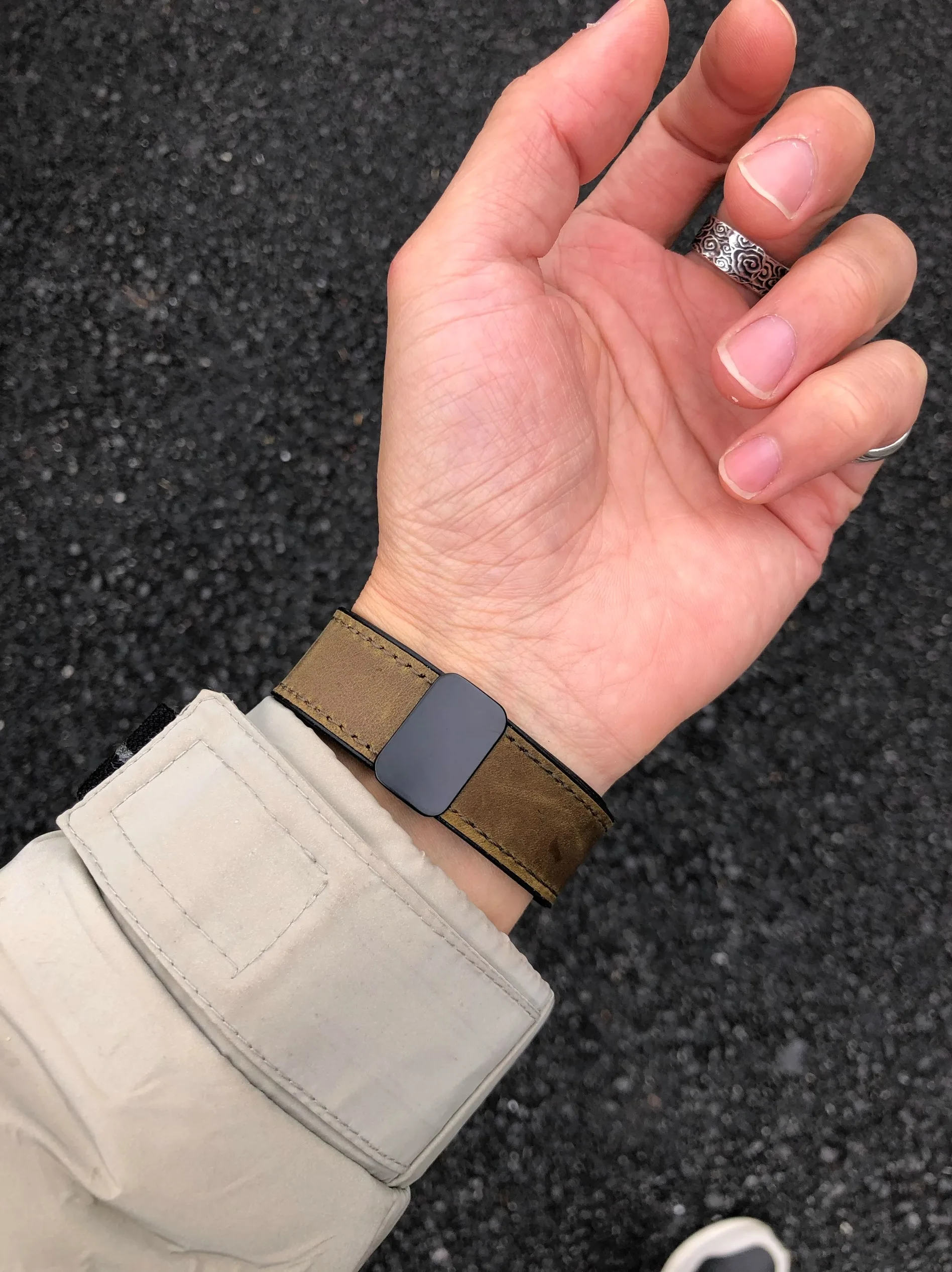 Kakeband Separate Magnetic Buckle Suitable for Watch iwatch Strap S10 Soft Leather Silicone 987 Trend    T221