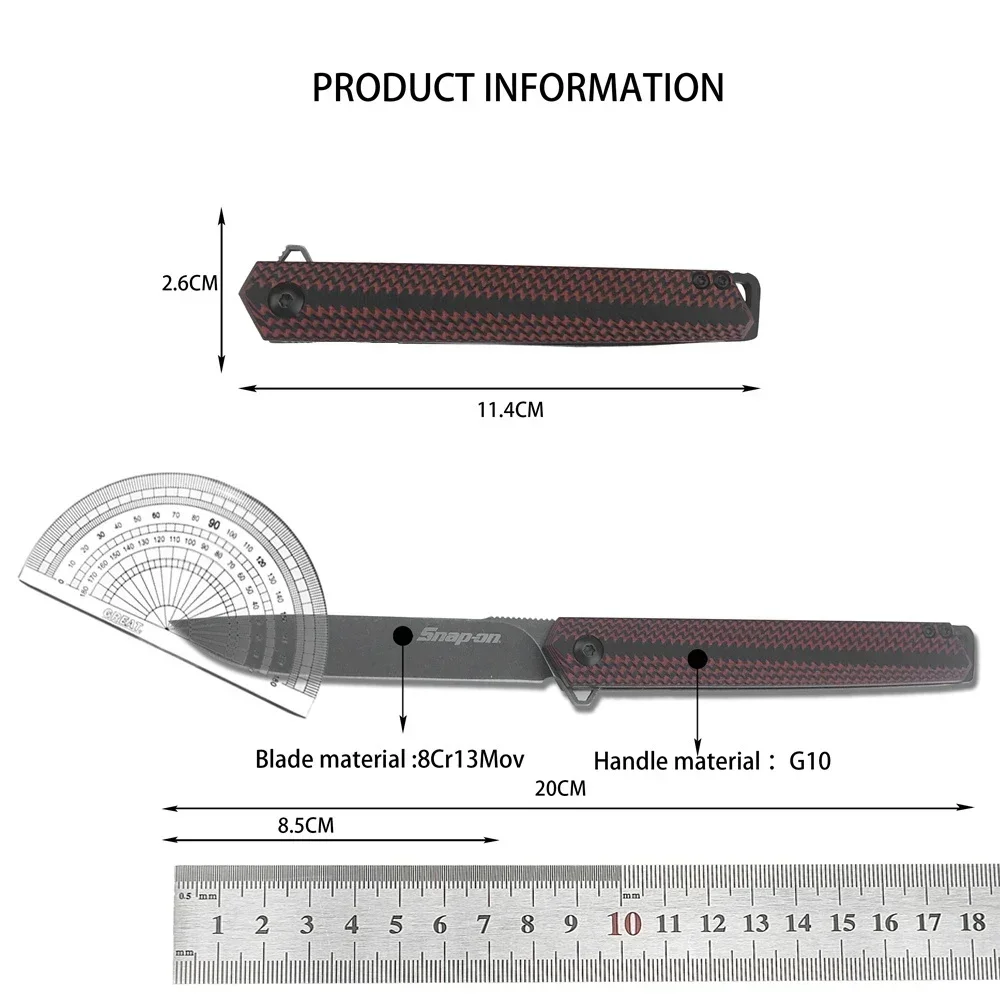 CRK K820BXP K820 Pocket Assisted Flipper Folding Knife 8Cr13Mov Blade G10/Aluminum Alloy Handles Outdoor Camping Hunting Tool