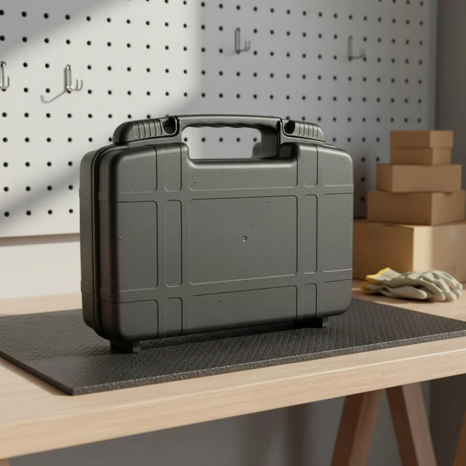 Portable Tool Box Dustproof Hard Shell Equipment Case Waterproof Sturdy Container High Strength Shockproof Equipment Box