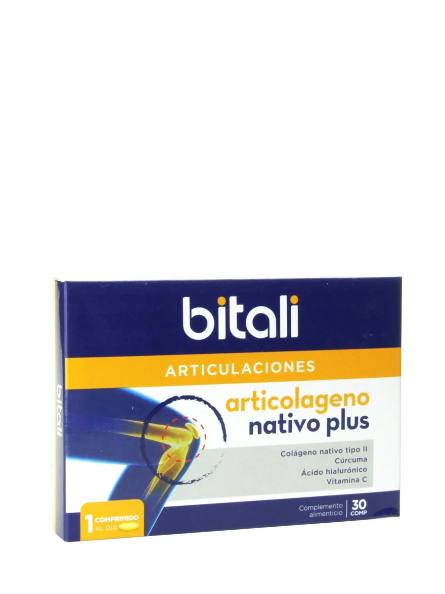 Articollagen native plus 30 tablets-collagen native type ii + turmeric, hyaluronic acid and vitamin c