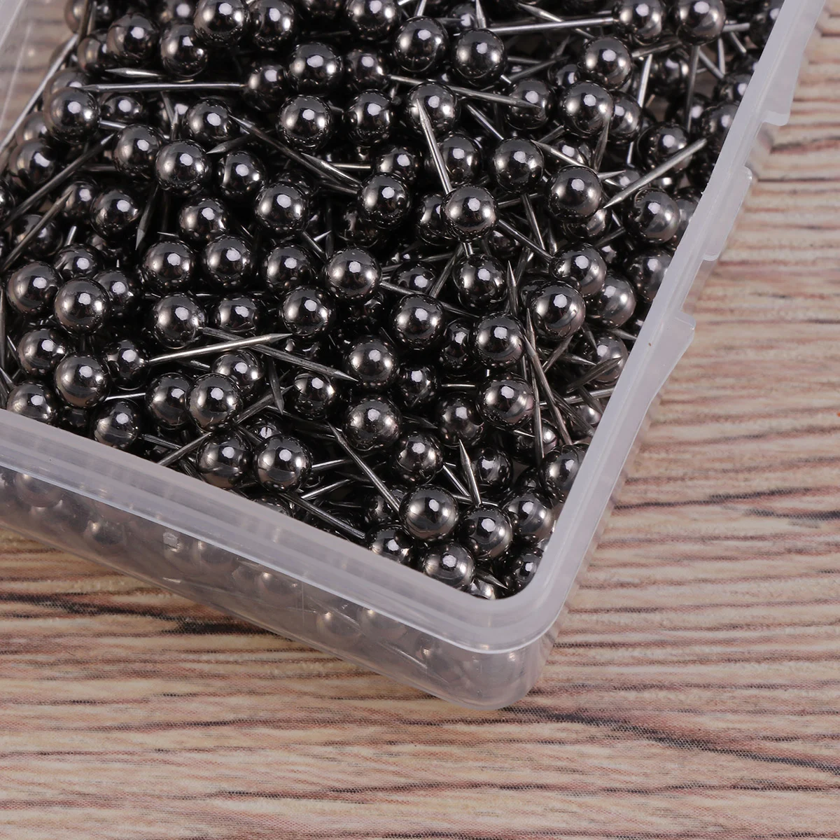 400PCS Round Head Map Flag Push Map Tacks Metal Fixed Plastic Round Ball Needle Cork for School Home Office (Golden)