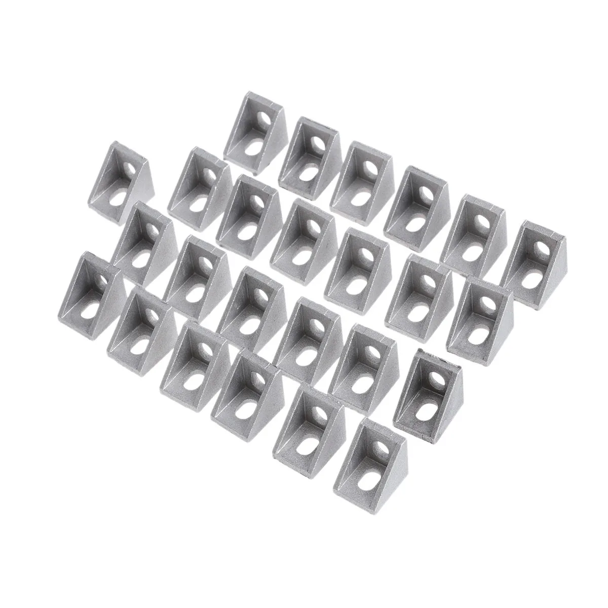 

50pcs 2020 Aluminum Alloy Angle Bracket Corner Connector For T-Slot 20Mm Extrusion 90 Degree Joint L Bracket Fastener Corner