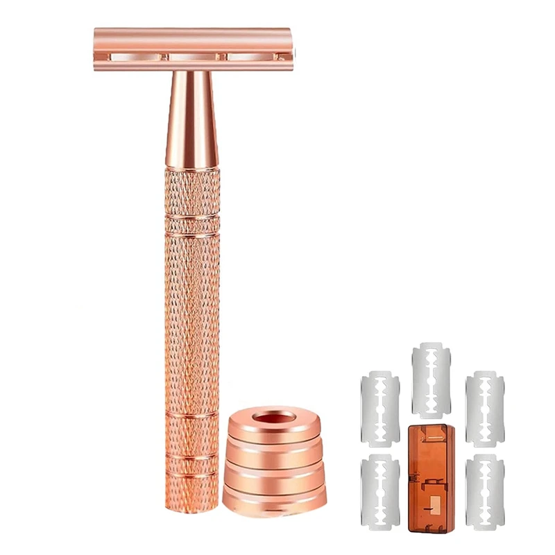 Replaceable Men Safety Razor, Double Edge Safety Razor, Reusable Metal Razors For Men