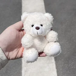 Muñeco de oso de peluche con capucha, suéter de Animal lindo, gafas, oso de peluche, llavero de juguete, bolsa colgante, accesorios, regalo para niños, decoración, nuevo