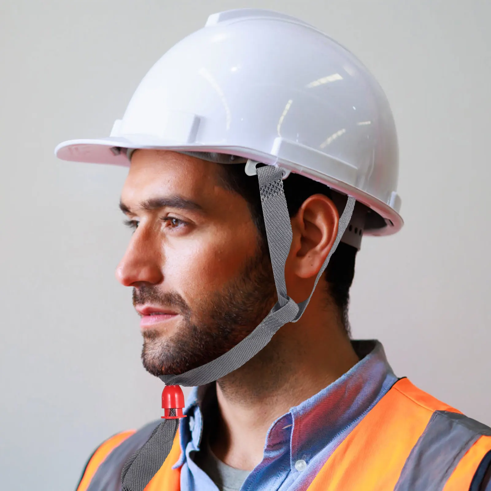 Safety Chin Strap Adjustable Replacement Belt for Construction Hard Hat Y Buckle Plastic Durability Comfort Fit