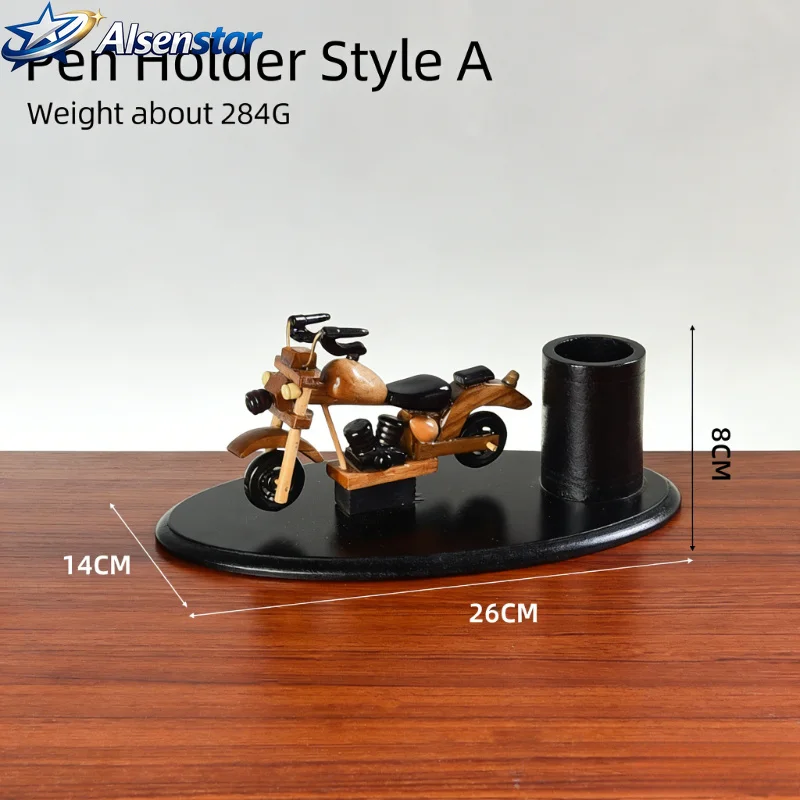 European retro wooden airplane ornament creative home desktop train model decoration motorcycle wooden products
