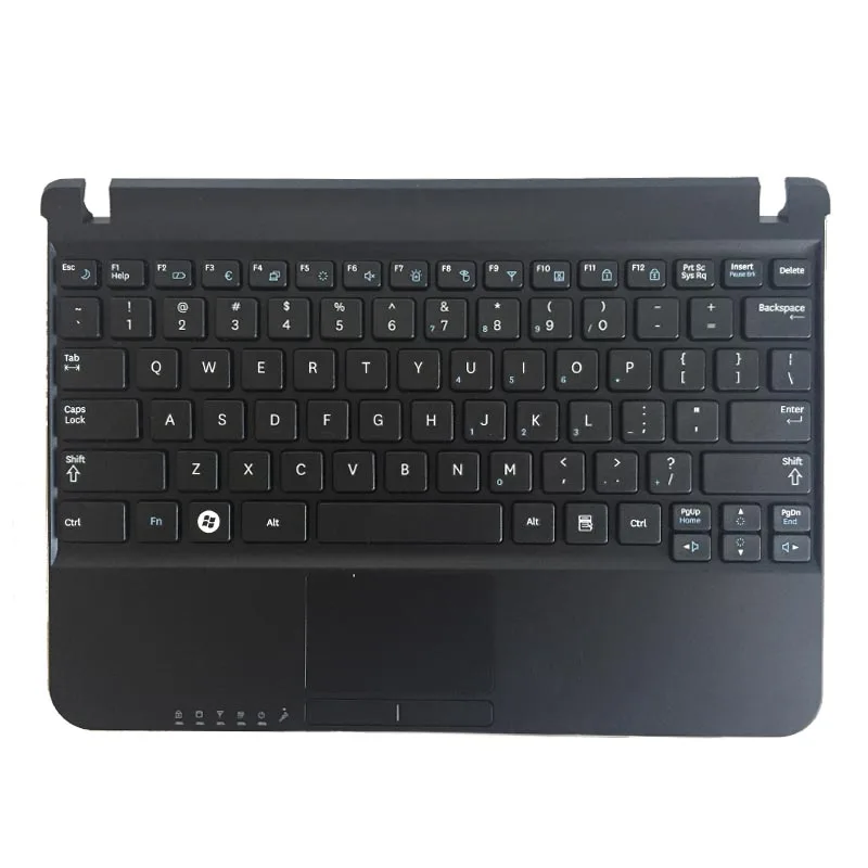 NEW US laptop keyboard For Samsung N220 NPN220 US layout with Plamrest Touchpad case cover