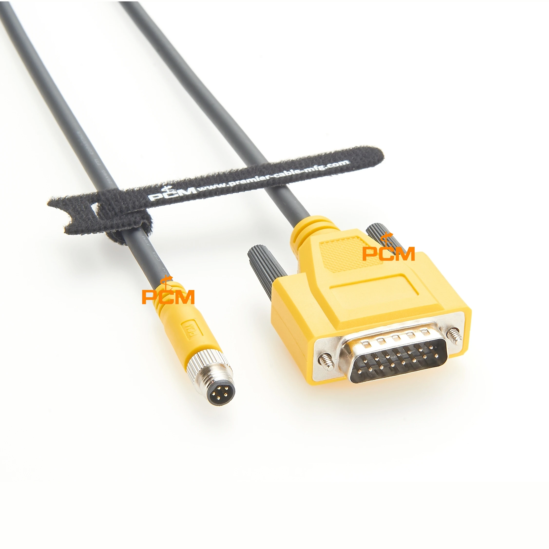 Cabo M8 macho de 5 pinos para macho DB15, cabo de alta flexibilidade, cabo de módulo I/O, cabo de sistema de visão para câmera industrial Cognex CIO-MICRO
