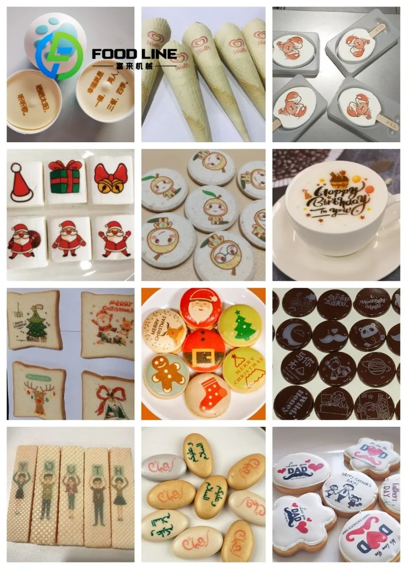 Customize Edible Ink A2 Flatbed Food Printer Art Printing For Cake, Macaron, Chocolate, Candy, Coffee, Biscuit,Dragees view 6