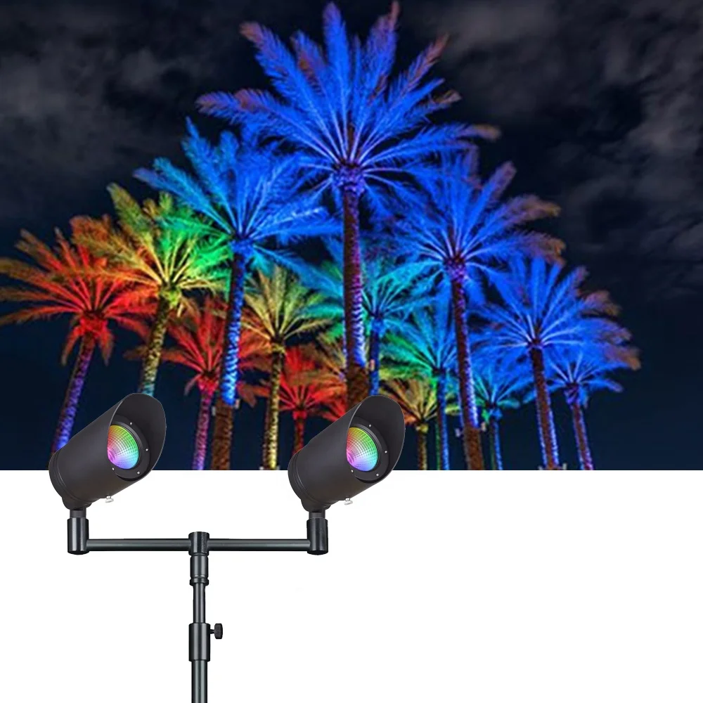 

24W Two-end Lighting Led Tree Spotlights IP65 Outdoor Waterproof Garden Landscape Lighting Wall Led Spotlights Lawn Lights