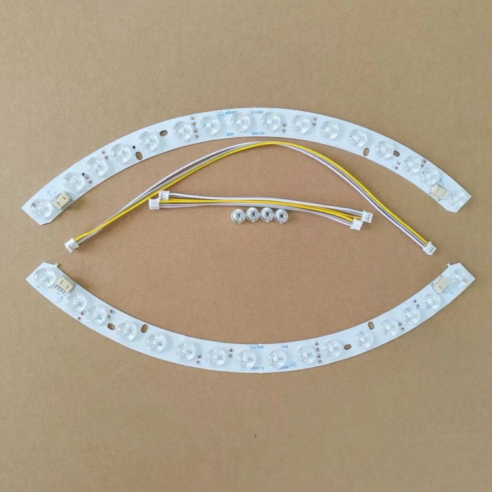 LED Module Light Board For Ceiling Fan Lamp Curved Lens Strip High Output Replacement Source Dimmable Interior Lighting