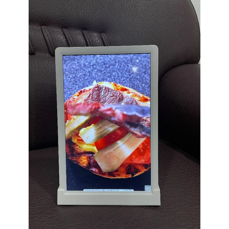 Smart Desktop LCD Advertising Screen  L-Shaped Digital Signage for Cafe Bakery