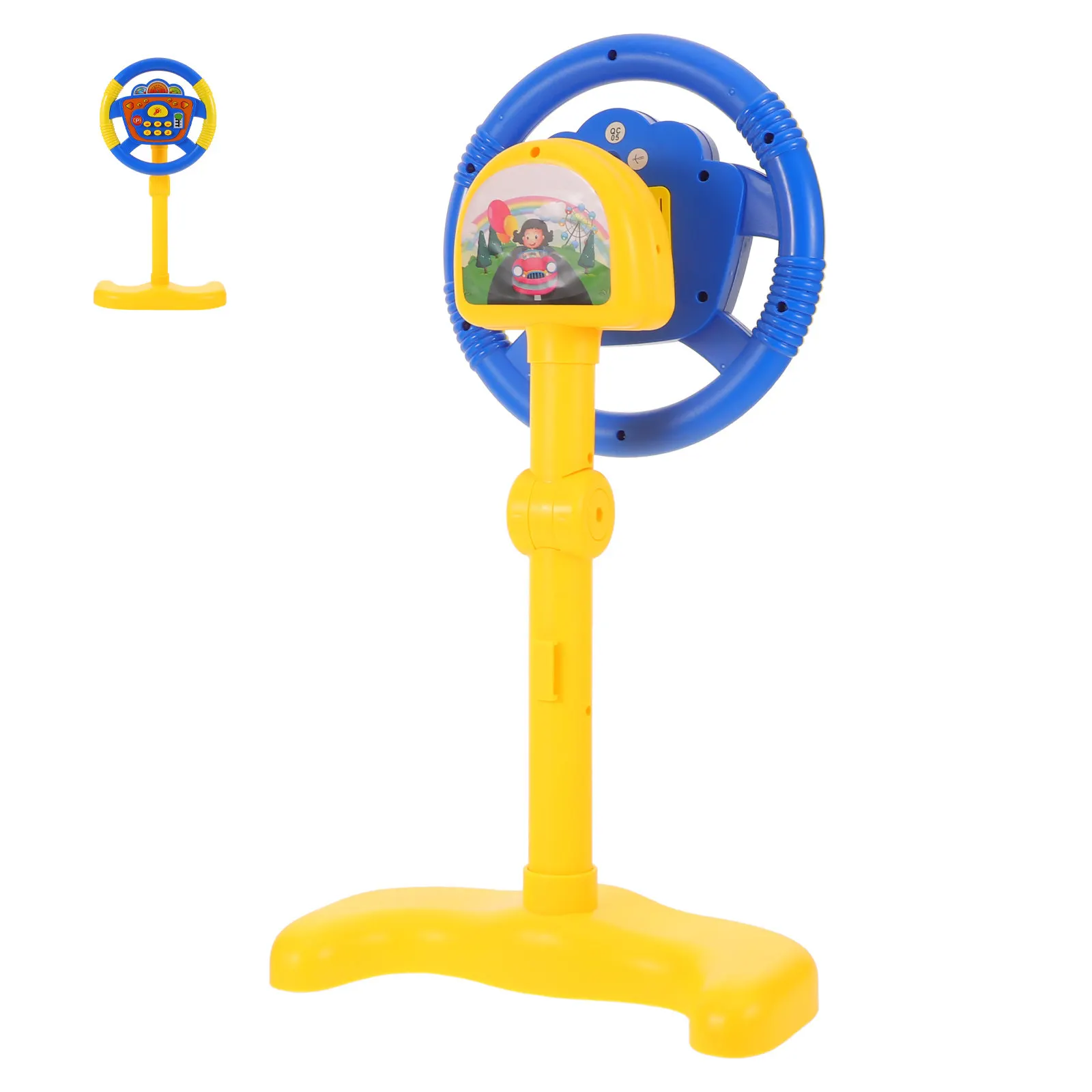 

Детский симулятор руля: реалистичная имитация вождения для малышей, прочный пластиковый вращающийся руль, безопасный.