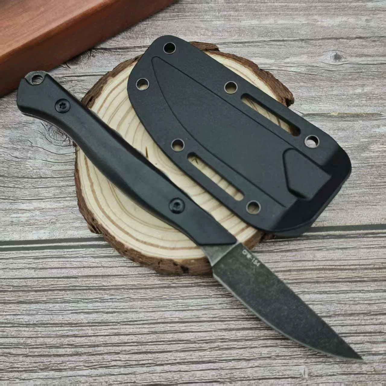 Exploração da selva táticas de caça faca de autodefesa exploração ao ar livre edc multiuso acampamento faca reta cortador de frutas