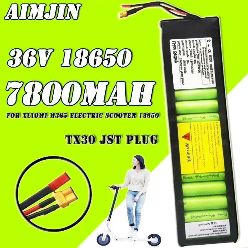 

36V 7800mah 10S3P lithium battery pack with built-in BMS can be used for Xiaomi Segway M365 scooter