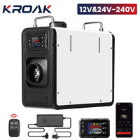 KROAK 12V Car Parking Heater 5-8KW Efficient Vehicle Heating 240V White Vertical Folding Handle bluetooth 24V Diesel Air Heater