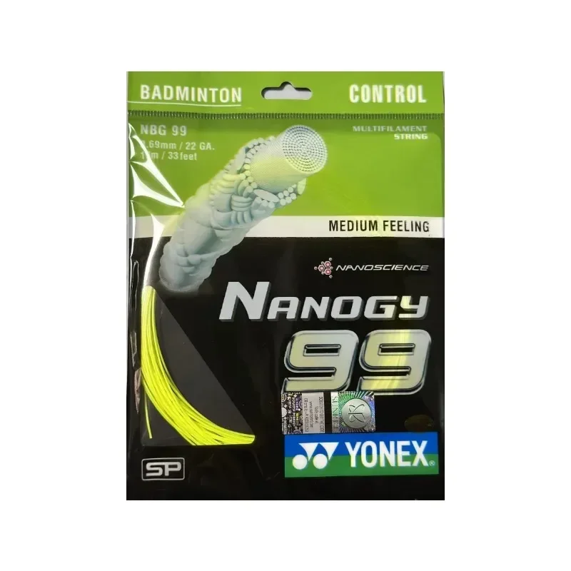 YONEX Badminton Racket String BG99 Ultimax (0.69mm)Endurance High Elastic Professional Training Competition High Quality String