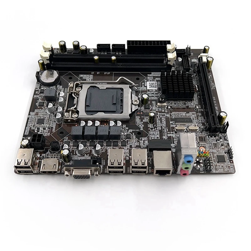 H55 Motherboard LGA1156 Supports I3 530 I5 760 Series CPU DDR3 Memory Motherboard+I3 530 CPU+SATA Cable+Switch Cable