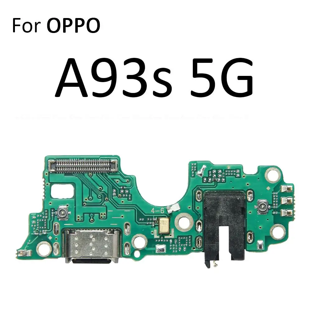 Usb Oplaadpoort Dock Plug Connector Oplader Board Mic Flex Kabel Voor Oppo A83 A91 A92 A 92S A93 A 93 A 93S A94 A95 A96 A97 4G 5G