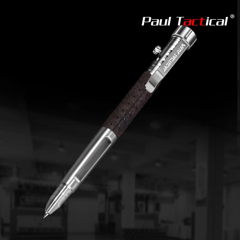 

Paul Tactical Business Pen TAIHAO Titanium Alloy Military Survival Security Protection Self Defense Fingertip Gyro EDC Outdoor