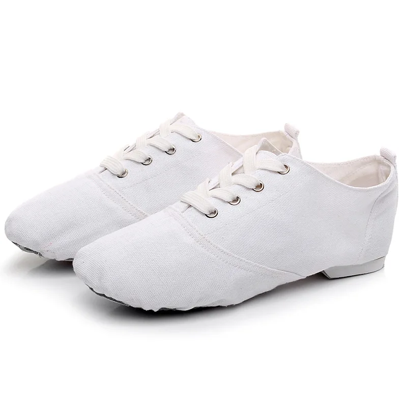 Wholesale Cheap In Stock Men Women Dance Wear Canvas Low-top Jazz Shoes