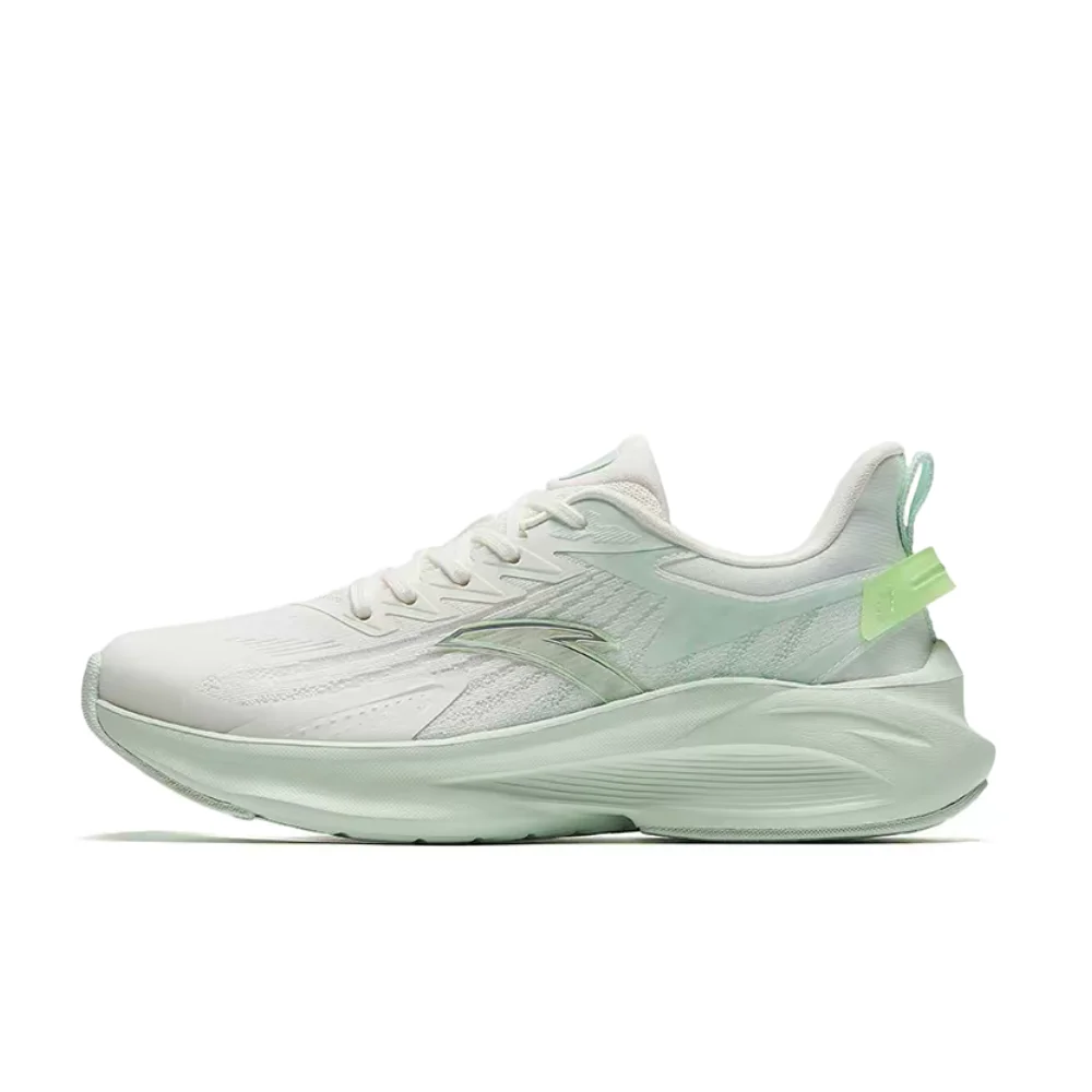 

Anta Venom 5: Comfortable, Sporty, Low-Top, Stylish, Versatile, Casual Running Shoes for Women, White/Green, 922415552-10