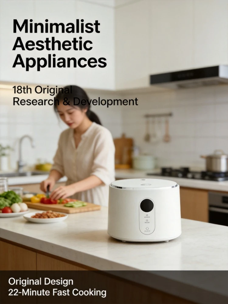 3L Multifunctional Rice Cooker Mini Household Electric Cooking Pot Portable Non-stick Rice Cooker for Home Dormitory
