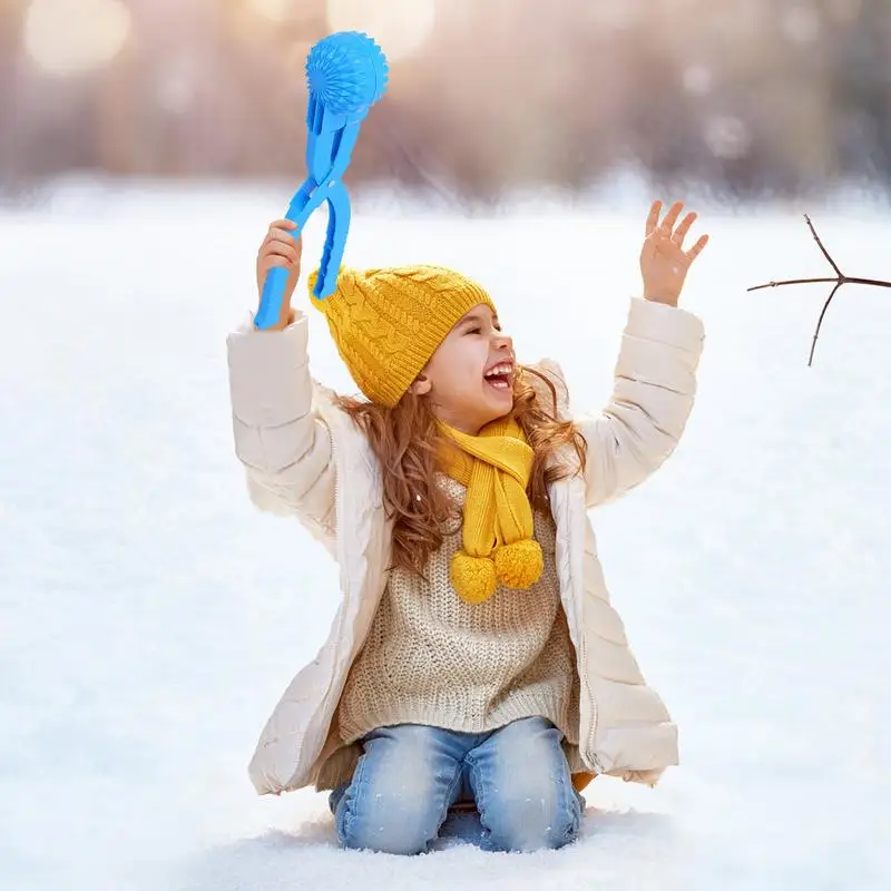 子供と子供のためのハンドル付きスノーボールメーカークリップ、スノーゲーム、おもちゃの遊び、屋外、冬、雪、成形ツール