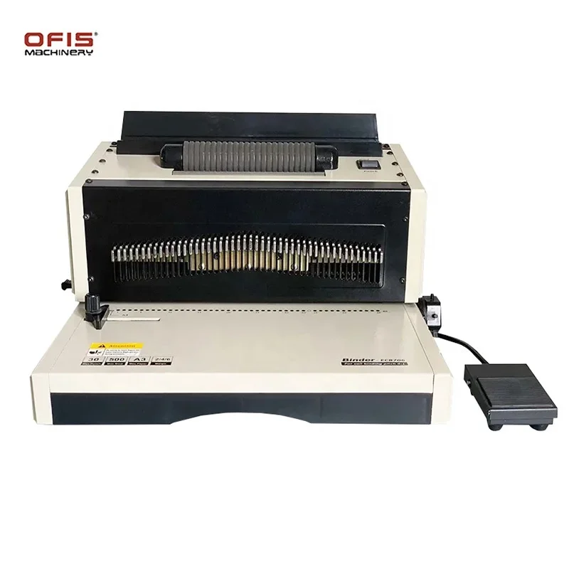 

EC8706 electric hole punch automatic coil book binding machine