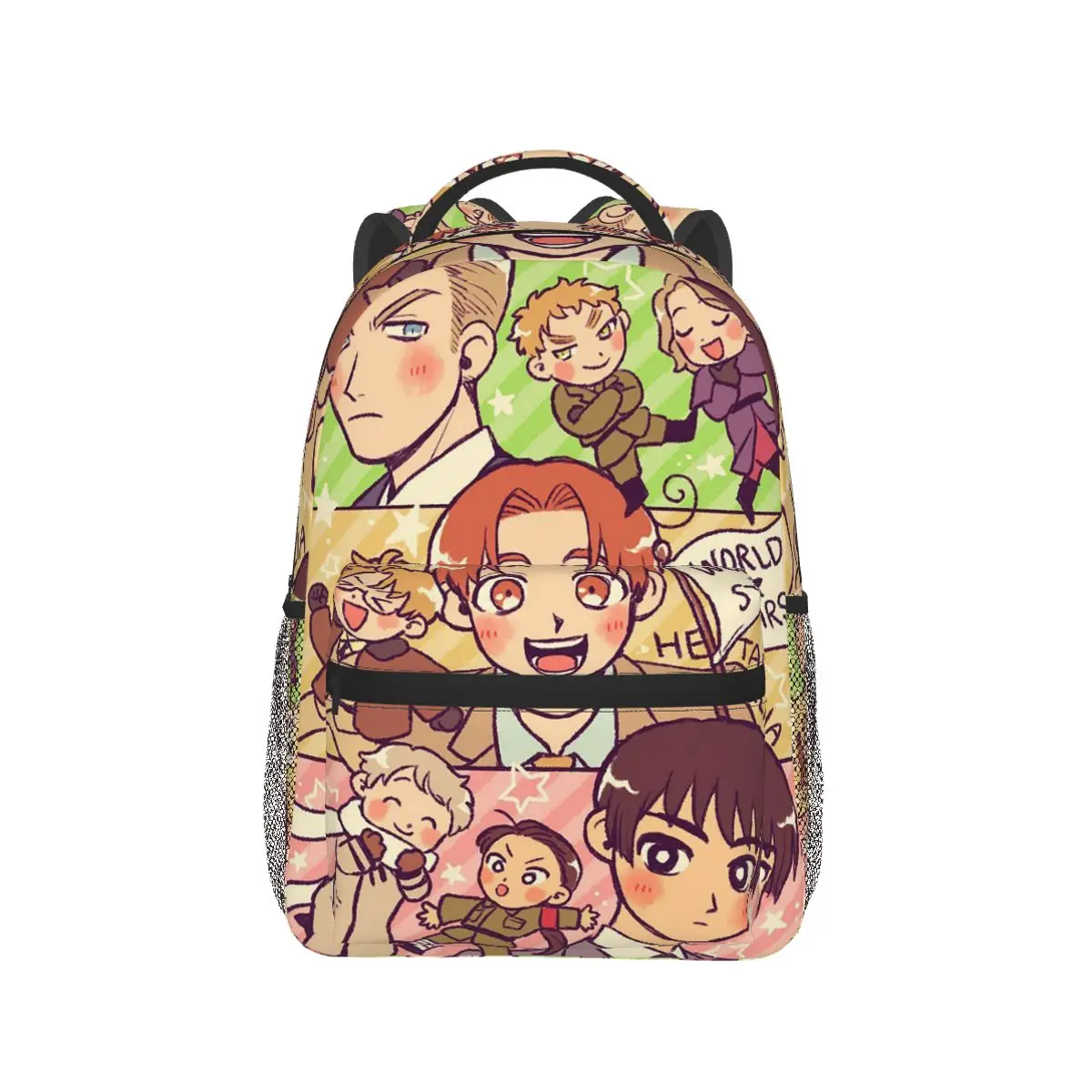 

Hetalia Group World Stars Backpack Hot Sale Daypack Large Capacity Kids BookBag School Bag Shoulder Bags for Men Women