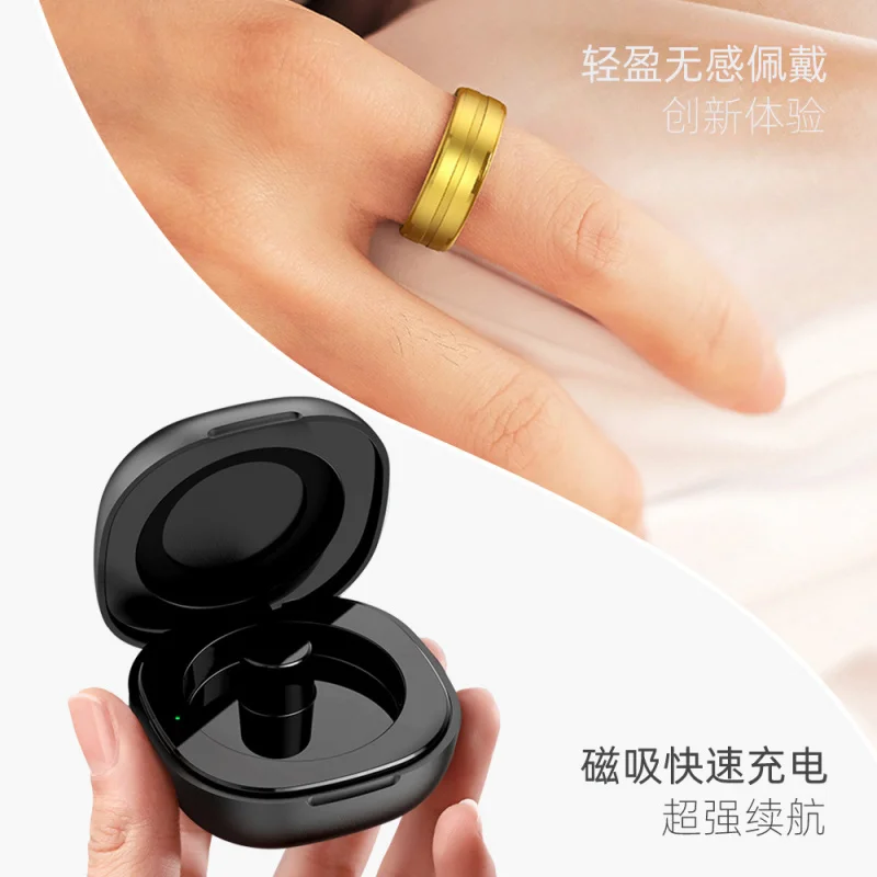 Anillo de fotos remoto inteligente, rastreador de fitness con monitoreo Bluetooth para dormir, frecuencia cardíaca, oxígeno en sangre y presión