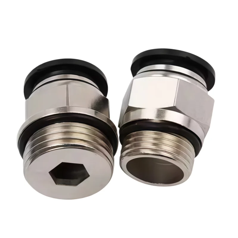 Konektor Cepat Selang Udara Pneumatik PC G1/8 1/4 3/8 1/2 BSP Steker Lepas Cepat untuk Kompresor Udara Peralatan Pneumatik