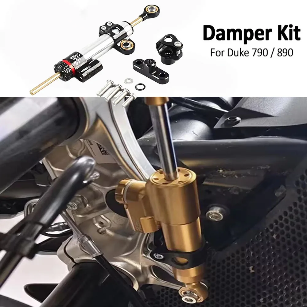 New Motorcycle Accessories Steering Stabilize Damper Bracket CNC Aluminum For Duke 790 890 Duke790 Duke890