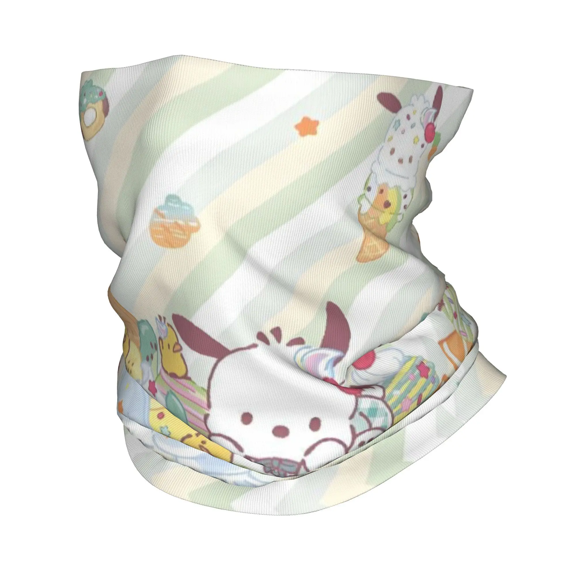 

Custom Pochacco Cute Cartoon Bandana Neck Gaiter UV Protection Face Scarf Cover Women Men Kawaii Print Headwear Tube Balaclava