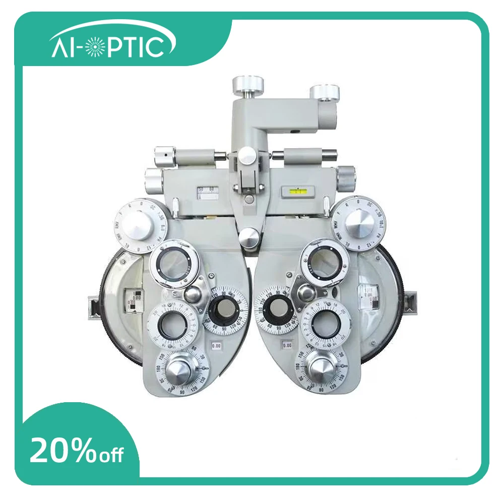 Optics Instruments Auto Phoropter Ophthalmic Manual Eye Tester View Test Minus Cylinder Lenses VT-10C