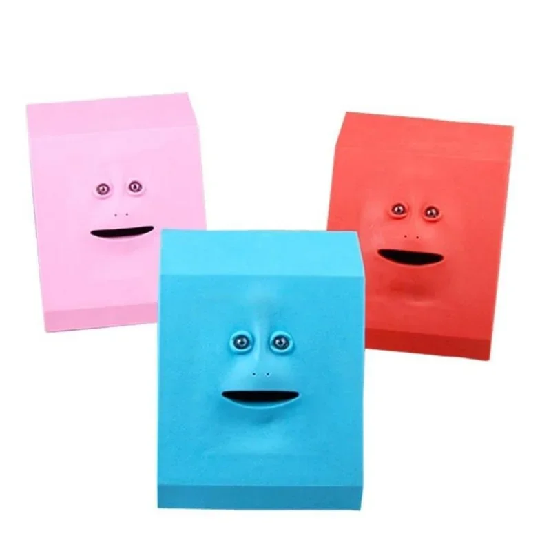 Face Money Eating Box Toy Piggy Bank Coins Box Money Coin Saving Bank for Children Gift Kids Gift drop shipping