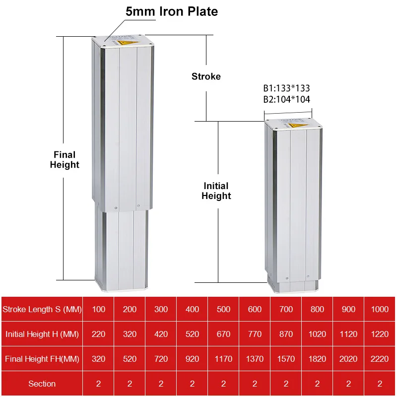 Imagem -02 - Mesa de Elevação Elétrica Plataforma Elevatória 300 Milímetros 600 Milímetros 1000 Milímetros 900 Milímetros Avc ou Mecanismo de Ajuste de Altura Cadeiras 2500n dc 12v 24v