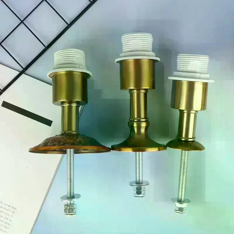 Desk Lamp Holder Fixed Base E27 Screw Lamp Mouth Metal Iron DIY Lighting Accessories DIY Desk Lamp Components Lampshade