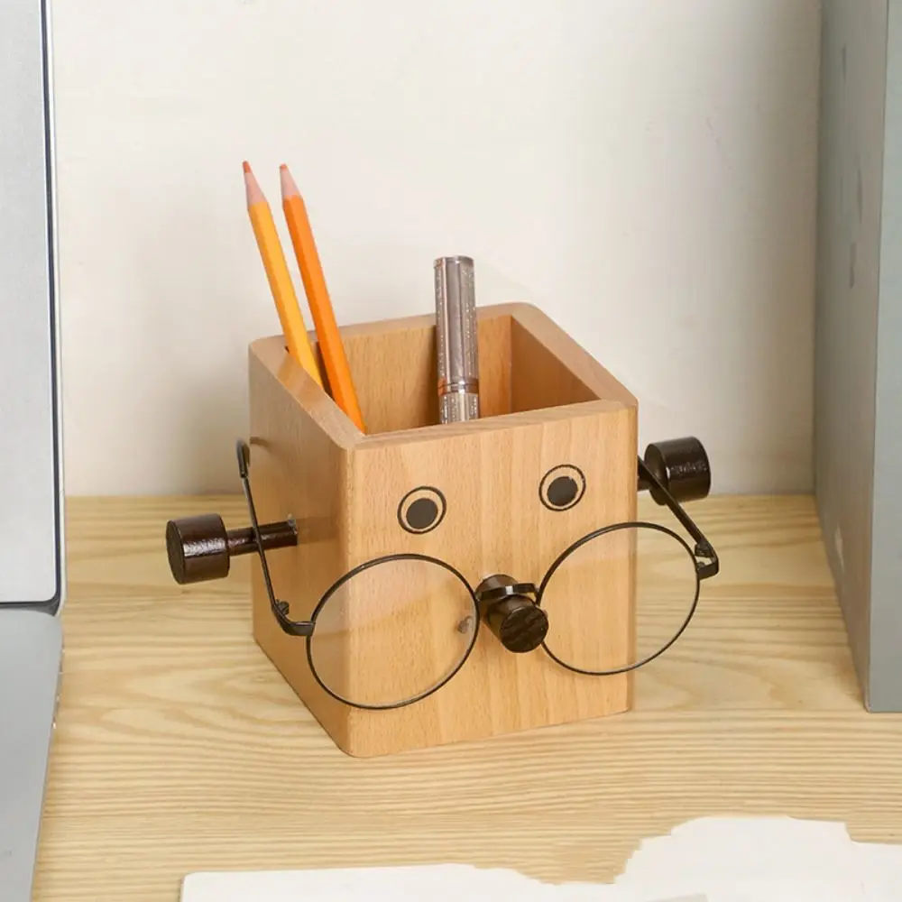 Eyeglass Frame Ganizer Makeup Brush Holder Large Capacity Storage Box Robot Pen Holder Portable Household