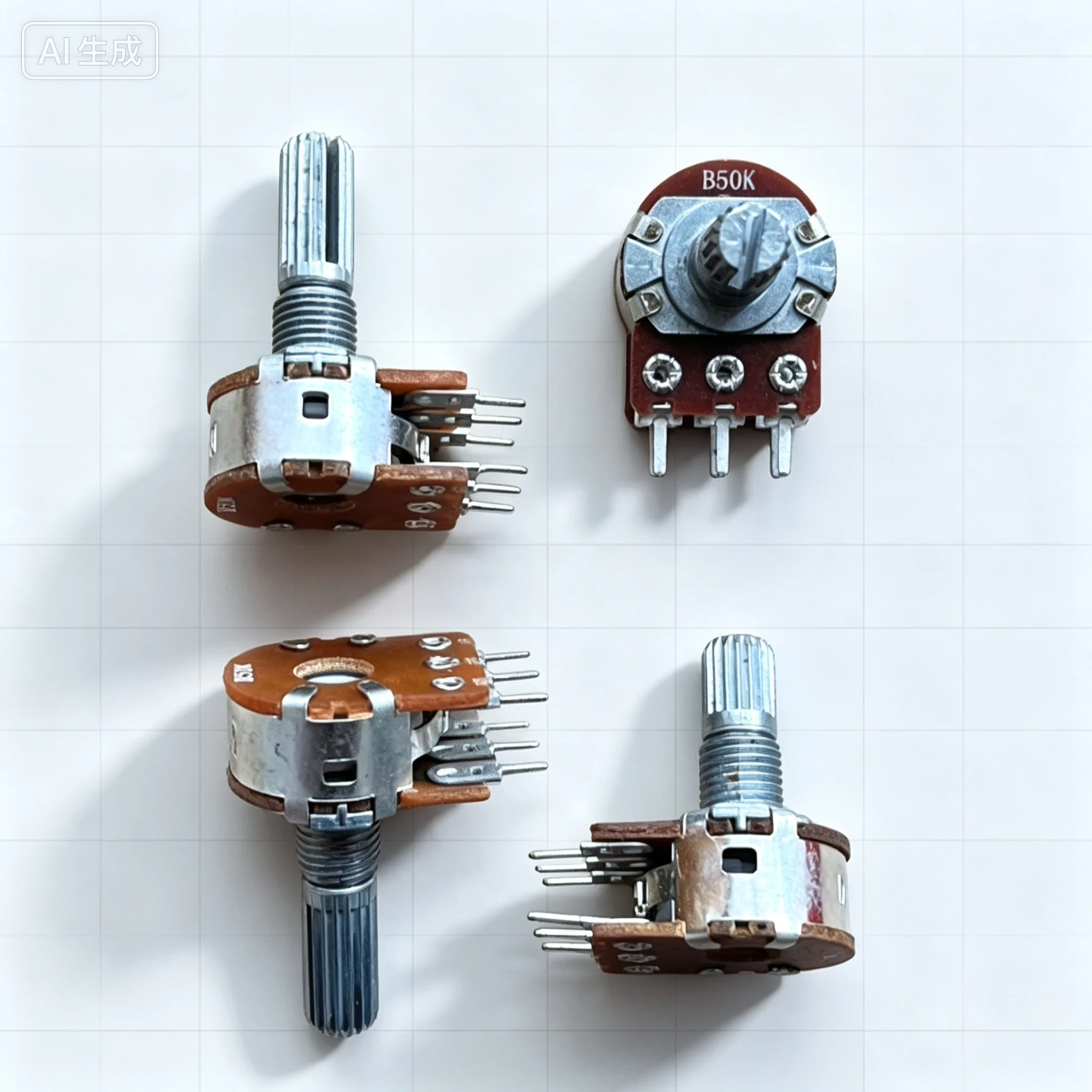 30pcs for 148 Type Dual 6Pin Potentiometer B50K B503 Amplifier Audio Volume Rotary Potentiometer