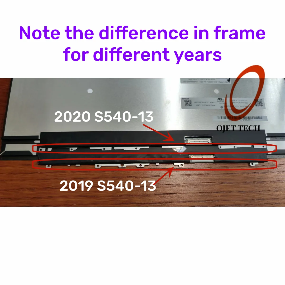 Imagem -05 - Montagem de Tela Lcd para Laptop para Lenovo Ideapad Substituição do Display S54013api 13are 13iml 13itl Wqxga 2560x1600 13.32023 2023