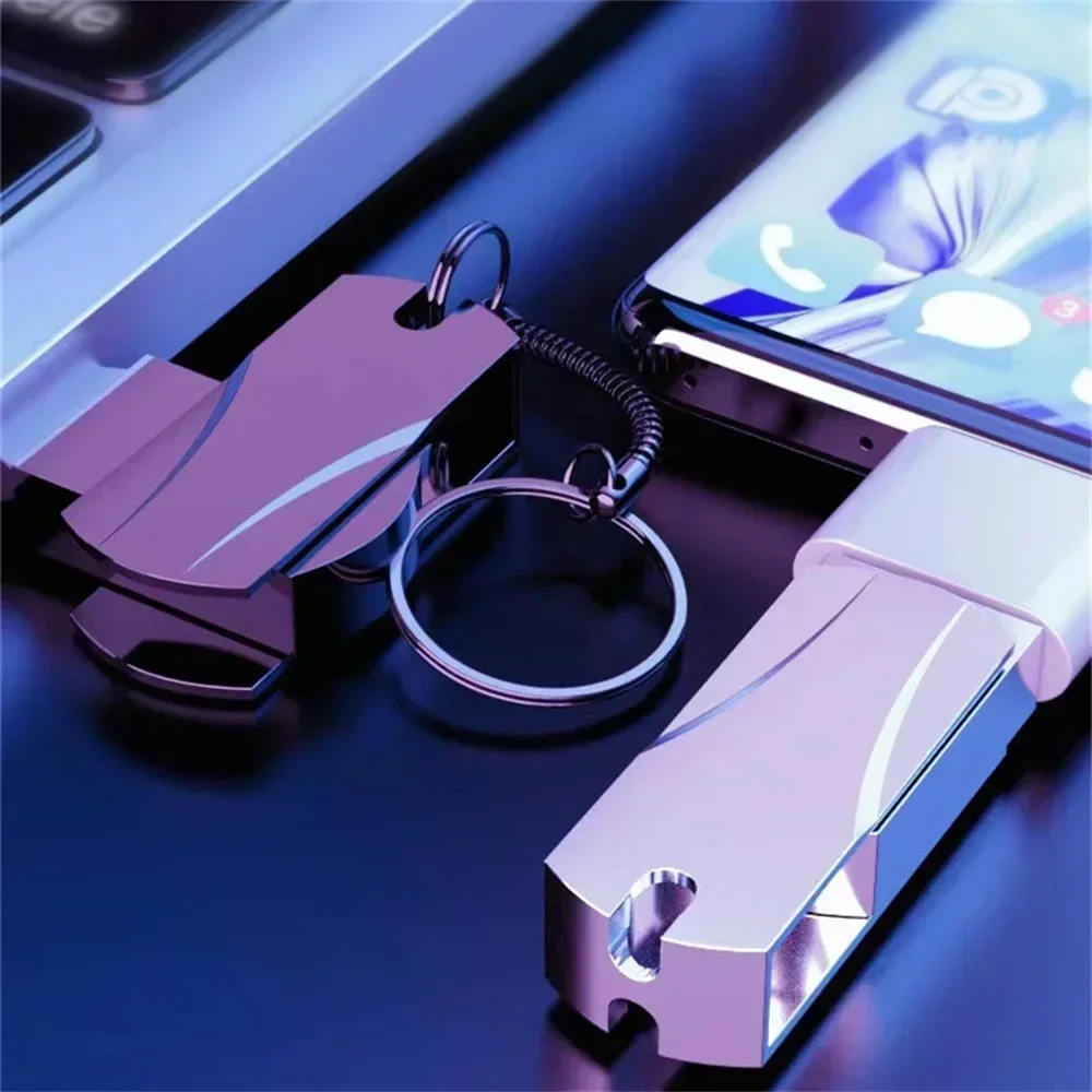 Unidad Flash USB 3,0 de alta velocidad Real, unidad de bolígrafo de Metal de 2TB/1TB/512G, Mini memoria de disco Flash resistente al agua, unidad de bolígrafo de disco U de 32G