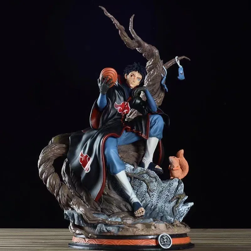 

32cm Exquisite Naruto Akatsuki Uchiha Obito handmade model.High-quality PVC material.Desktop decoration.birthday gift Toy gifts
